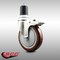 Service Caster 5 Inch 316SS Maroon Poly Swivel 1-3/4 Inch Expanding Stem Caster Lock Brake SCC SCC-SS316TTLEX20S514-PPUB-MRN-134 - alternate 2